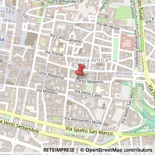 Mappa Corso magenta 31, 25121 Brescia, Brescia (Lombardia)