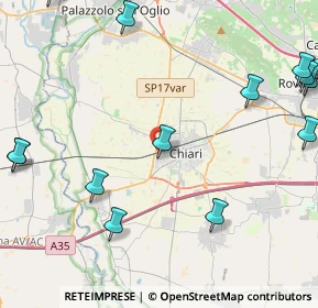 Mappa Via Mario Vitalini, 25032 Chiari BS, Italia (6.13929)