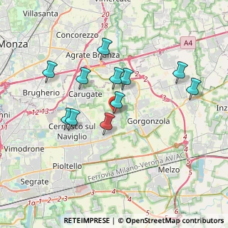Mappa Piazza Diritti dei Bambini, 20060 Bussero MI, Italia (3.34727)