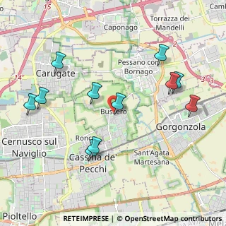 Mappa Via Cascina Rosa, 20060 Bussero MI, Italia (2.15636)