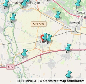 Mappa Viale Teosa, 25032 Chiari BS, Italia (6.01308)