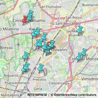 Mappa Via Giuseppe Garibaldi, 20099 Sesto San Giovanni MI, Italia (1.834)