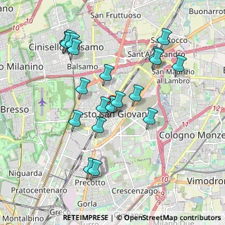 Mappa Via Giuseppe Garibaldi, 20099 Sesto San Giovanni MI, Italia (1.9065)