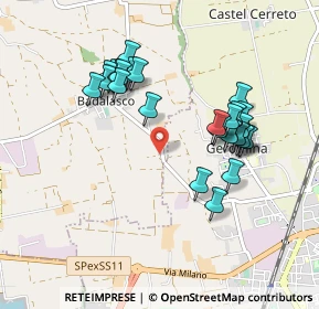 Mappa Via Fara D'Adda, 24047 Treviglio BG, Italia (0.87407)