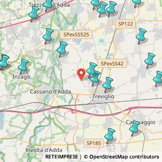 Mappa Via Fara D'Adda, 24045 Treviglio BG, Italia (6.5665)