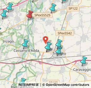 Mappa Via Fara D'Adda, 24047 Treviglio BG, Italia (6.32389)