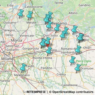 Mappa Via Fara D'Adda, 24045 Treviglio BG, Italia (16.7425)