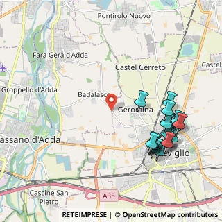 Mappa Via Fara D'Adda, 24045 Treviglio BG, Italia (2.3235)