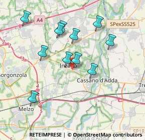 Mappa Via Filippo Meda, 20065 Inzago MI, Italia (3.56182)