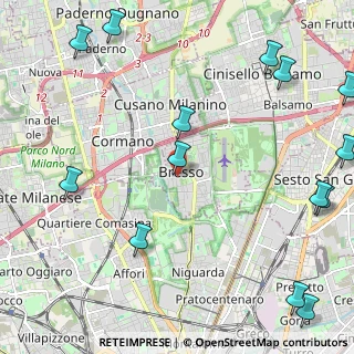 Mappa Via Volontari Italiani del Sangue, 20091 Bresso MI, Italia (3.15857)