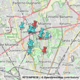 Mappa Via Volontari Italiani del Sangue, 20091 Bresso MI, Italia (1.26833)