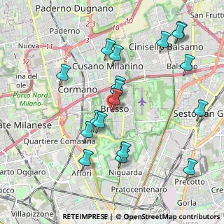 Mappa Via Volontari Italiani del Sangue, 20091 Bresso MI, Italia (2.08556)