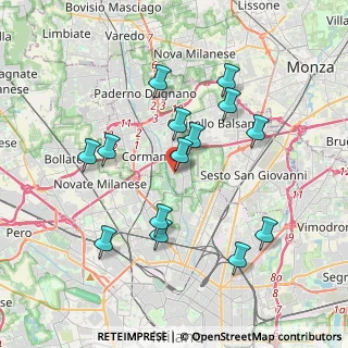 Mappa Via Volontari Italiani del Sangue, 20091 Bresso MI, Italia (3.635)