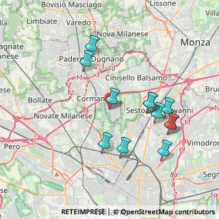 Mappa Via Volontari Italiani del Sangue, 20091 Bresso MI, Italia (3.76333)