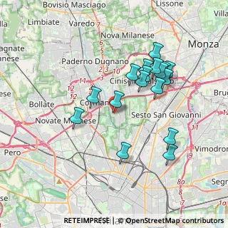 Mappa Via Volontari Italiani del Sangue, 20091 Bresso MI, Italia (3.42941)