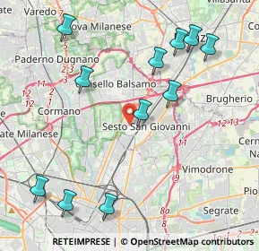 Mappa Via Rovani Giuseppe, 20099 Sesto San Giovanni MI, Italia (4.78636)