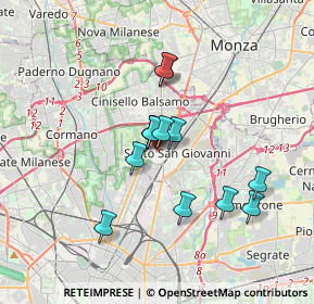 Mappa Via Rovani Giuseppe, 20099 Sesto San Giovanni MI, Italia (2.70077)