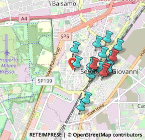 Mappa Via Rovani Giuseppe, 20099 Sesto San Giovanni MI, Italia (0.7625)