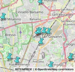 Mappa Via Rovani Giuseppe, 20099 Sesto San Giovanni MI, Italia (2.4925)