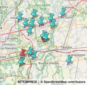 Mappa Viale Turati Filippo, 20065 Inzago MI, Italia (7.79059)