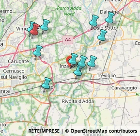 Mappa Viale Turati Filippo, 20065 Inzago MI, Italia (7.21)