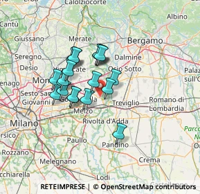 Mappa Viale Turati Filippo, 20065 Inzago MI, Italia (10.258)