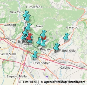 Mappa 25082 Botticino BS, Italia (6.13778)