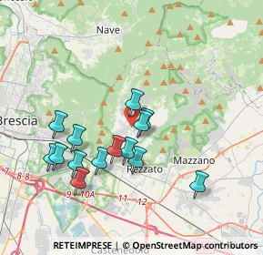 Mappa 25082 Botticino BS, Italia (3.425)
