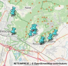 Mappa 25082 Botticino BS, Italia (3.60267)