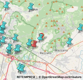 Mappa 25082 Botticino BS, Italia (6.2445)