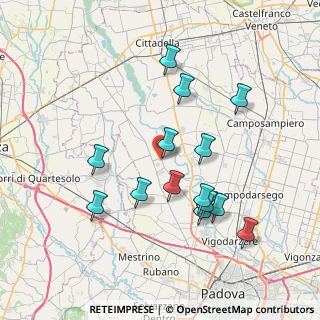 Mappa Via XX Settembre, 35016 Piazzola sul Brenta PD, Italia (7.30071)