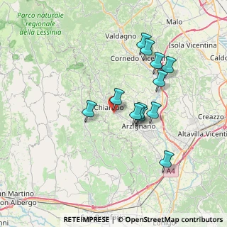 Mappa Via Cima Carega, 36072 Chiampo VI, Italia (6.44667)