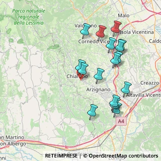 Mappa Via Cima Carega, 36072 Chiampo VI, Italia (7.8475)