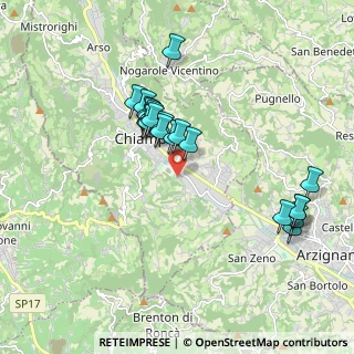 Mappa Via Cima Carega, 36072 Chiampo VI, Italia (1.764)