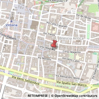 Mappa Corso Magenta, 32f, 25121 Brescia, Brescia (Lombardia)