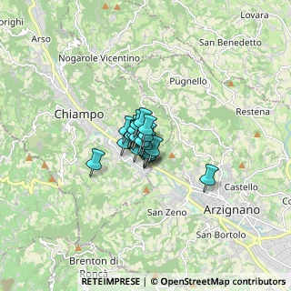 Mappa Via Puccini, 36072 Chiampo VI, Italia (0.633)