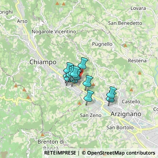 Mappa Via Puccini, 36072 Chiampo VI, Italia (0.88385)