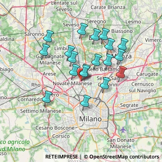 Mappa Via Angelo Bizzozzero, 20032 Cormano MI, Italia (6.39526)