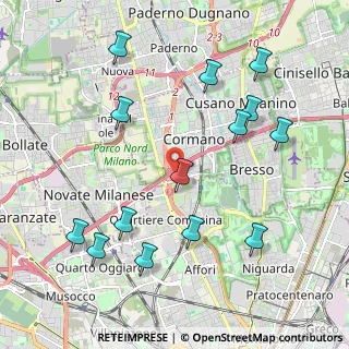 Mappa Via Bizzozzero, 20032 Cormano MI, Italia (2.30143)