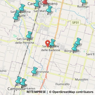 Mappa Piazza Papa Giovanni XXIII, 35010 Borgoricco PD, Italia (3.31933)