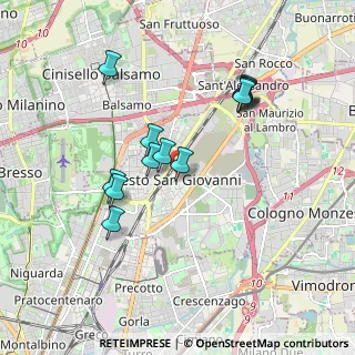 Mappa Via Dante Alighieri, 20099 Sesto San Giovanni MI, Italia (1.66846)
