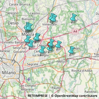 Mappa Via Angelo, 20060 Bussero MI, Italia (6.71)