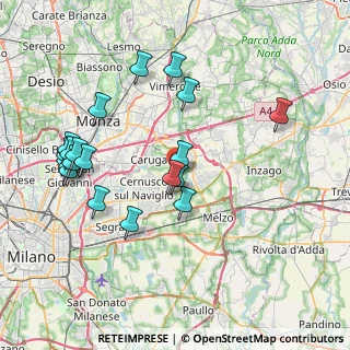 Mappa Via Angelo, 20060 Bussero MI, Italia (8.3105)