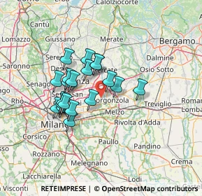 Mappa Via Angelo, 20060 Bussero MI, Italia (10.656)