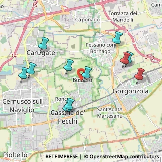 Mappa Via Angelo, 20060 Bussero MI, Italia (2.15364)