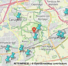 Mappa Via Angelo, 20060 Bussero MI, Italia (2.88727)