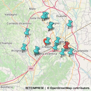 Mappa Via IV Novembre, 36051 Creazzo VI, Italia (6.82563)