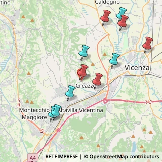 Mappa Via IV Novembre, 36051 Creazzo VI, Italia (4.36636)
