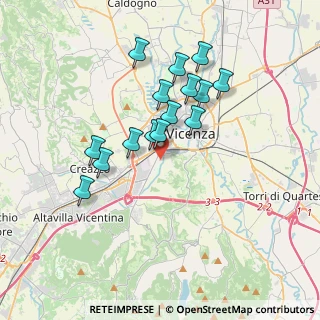 Mappa Via Dino Carta, 36100 Vicenza VI, Italia (3.102)