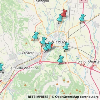 Mappa Via Dino Carta, 36100 Vicenza VI, Italia (4.27273)